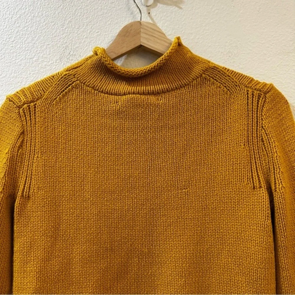 J. Crew Always‎ Oarsman Roll Neck Sweater Women’s Size XXS Mustard
